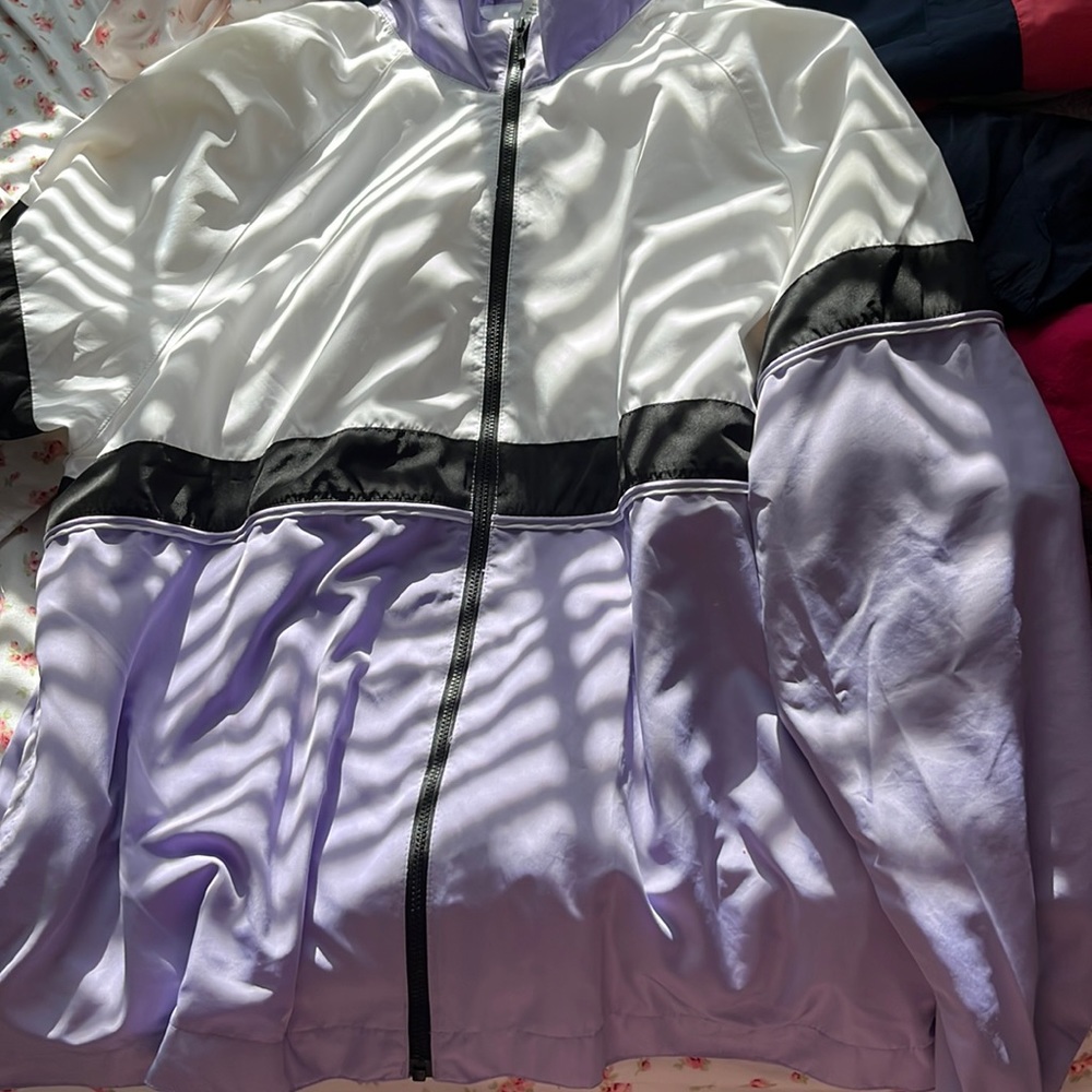 #vintagerainjacket#cute#lavender#lilac#retro stripe #matchingset